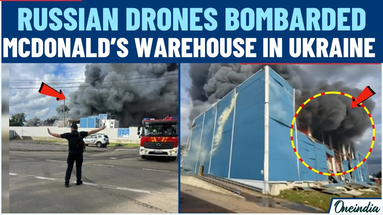 BREAKING: Russian Drones HAMMER McDonald’s Warehouse Twice In Ukraine, Massive Fire Erupts