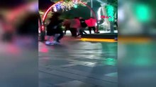 Boluda iki grup arasındaki tekme ve yumruklu meydan kavgası kamerada!