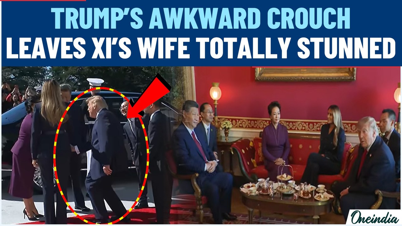 VIRAL MOMENT: Trump’s Bizarre Crouch For Xi’s Wife At White House Tea Sparks A Flood Of Reactions