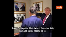 Trump mostra a Xi Jinping la loro foto insieme: Abbiamo grande rispetto per Lei