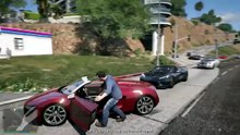 GTA 5 Real Life Los Angeles Traffic Mod QuantV Graphics Mod Raw 1h Gameplay