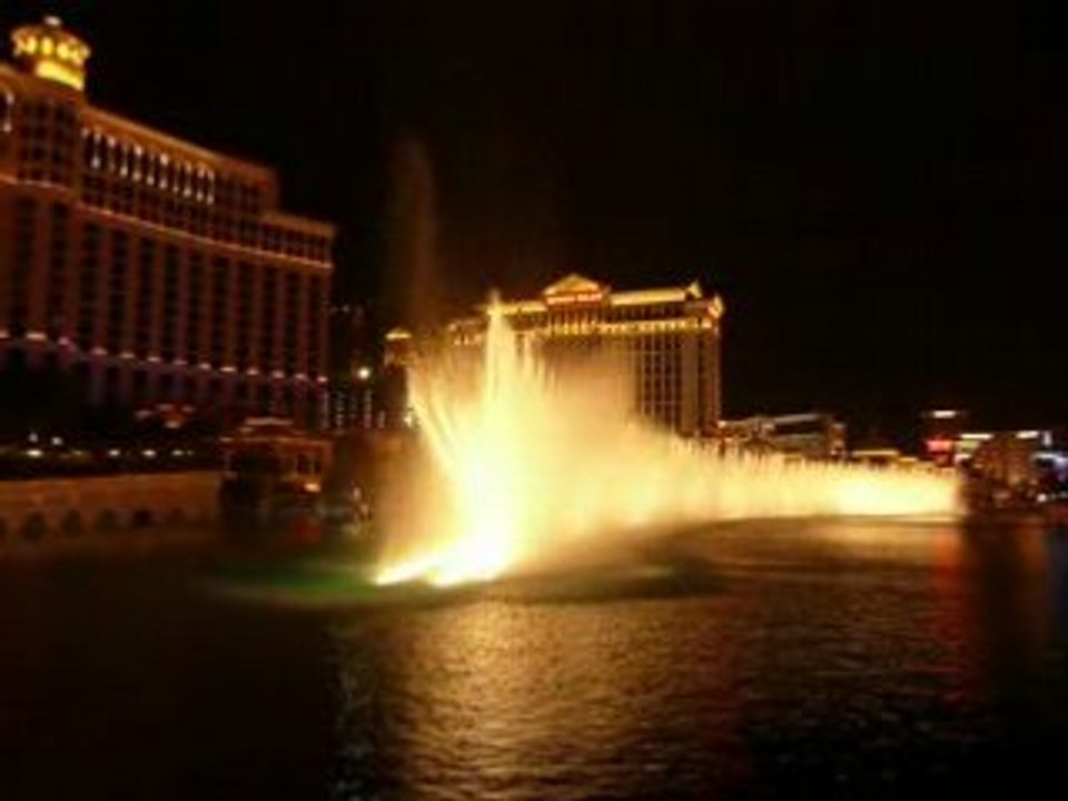 Extrait Show fontaines, Bellagio, Las Vegas (Juillet 2008)