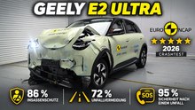 Geely E2 2026 Euro NCAP Crashtest: 5 Sterne im Sicherheitscheck