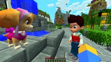 DESCUBRO A SKYE DE PAW PATROL EMBARAZADA EN MINECRAFT 😱