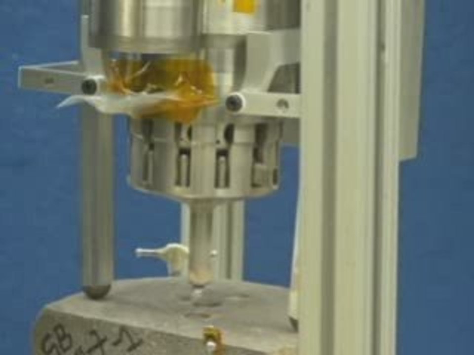 Mars Science Laboratory drill spotlight test
