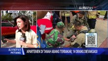 Terbaru! Kebakaran Apartemen di Tanah Abang, Penghuni Satu per Satu Dievakuasi