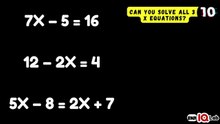 #GeniusOrNot 😏🤭 Can You Solve All 3 X Equations? ✖️