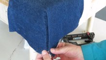How to Fold Upholstery Fabric on High Raised Edges | 2 Ways
