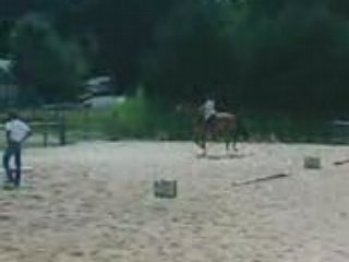 tiphaine au saut d'obstacle