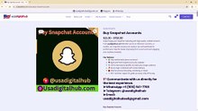 Buy Snapchat Accounts Online – Complete Guide In 2026
