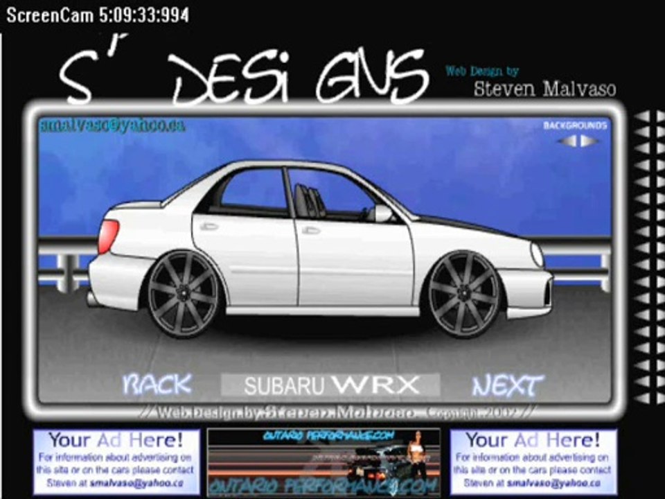 Virtual Tuning sur Subaru Impreza WRX