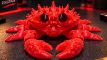 Caranguejo Articulado Impresso em 3D - Print-in-Place
