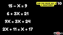 #GeniusOrNot 😏🤭 Can You Solve All 4 X Equations? ✖️