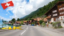 Brienz to Interlaken Scenic Lake Shore Drive in Switzerland 4K