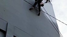 Jasa Pengecatan Gedung Tinggi Tanpa Scaffolding | Rope Access Telp/Wa 0821 3435 8787