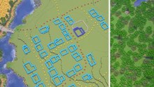 Minecraft British Village Build: Country Manor, Tennis Court & Garden