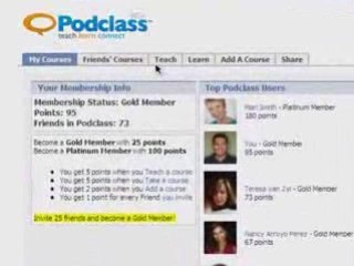 Podclass Teaching and Learning Online Classes in Facebook