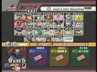 ingame Super Smash Bros Brawl "Wi-fi" p4