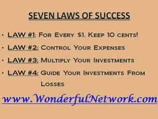 To Live In Success, You Must Know The Seven Laws of Success