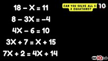 #GeniusOrNot 😏🤭 Can You Solve All 5 X Equations? ✖️