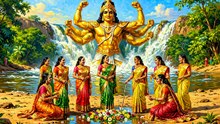 सहस्रबाहु अर्जुन का अहंकार! 😈 कामधेनु का हरण और परशुराम का महासंकल्प! 🔥 | विष्णु पुराण S2 Ep59