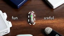 🔥 TAVIX Titanium EDC: Tritium Glow in Motion, Premium Grade 5 Titanium & Dual-Bearing Spin