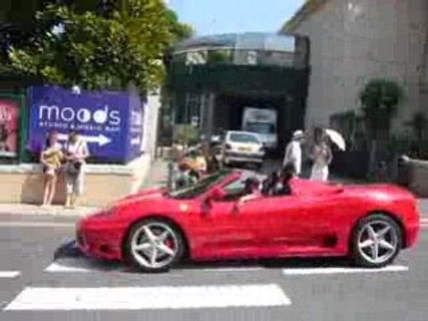 Ferrari porsche aston martin ... le trafic de monaco
