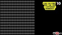 #DoNotBlink 🚫👀 Can You Find the 4 Different Numbers? 🔢