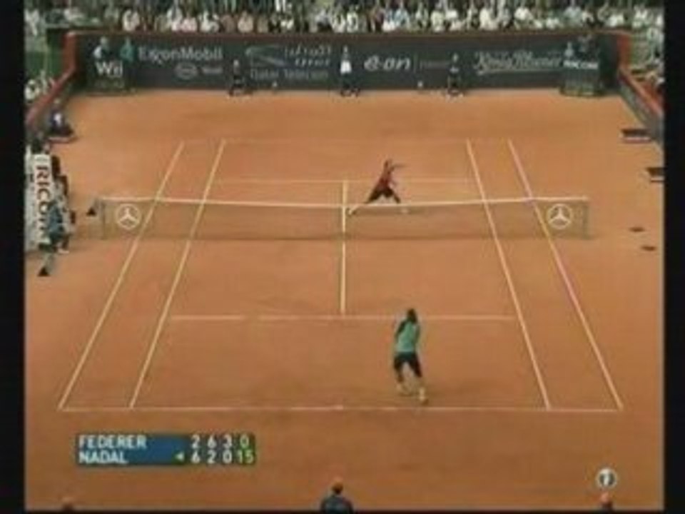 Amazing tennis point - Federer/nadal