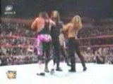 The Undertaker Double Chokeslams HBK & Bret Hart