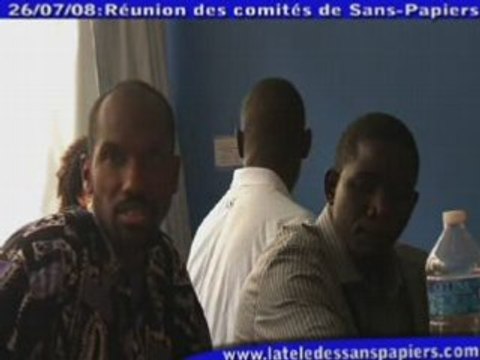 Réunion des collectifs de Sans-Papiers
