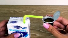 Milk carton hack for a fun drink experience 😅