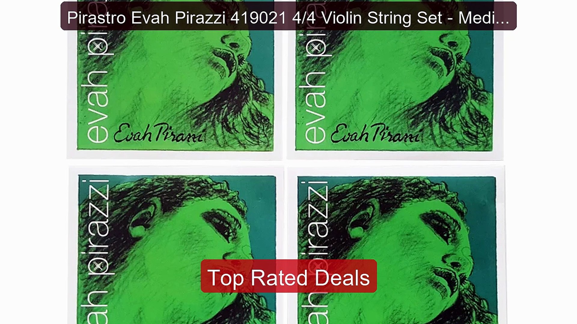Pirastro Evah Pirazzi 419021 4/4 Violin String Set - Medium Ga