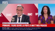 15 euros pour voter à la primaire socialiste: "C'est une forme de suffrage censitaire financier", estime Manon Aubry (LFI)