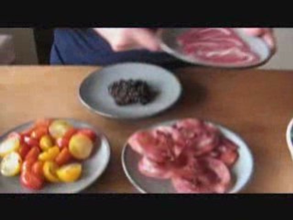 Tagliatelles à la poncetta et roquette