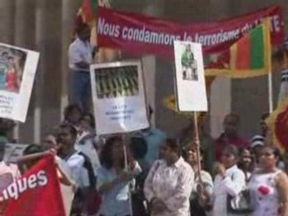Manifestation against LTTE terorrists  in Paris 5
