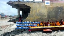 Nepal assinala dia de luto, esforços de resgate continuam após cheias súbitas que mataram 1.300 pessoas