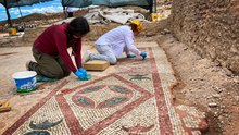 Pompeiopolis Antik Kenti’nde 105 metrekarelik zemin mozaiği açığa çıkarıldı