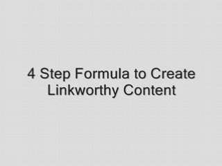 Four Steps to Creating Content That Attracts Links