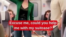 CAN YOU HELP ME WITH MY SUITCASE? 🧳😅 Easy English #shorts