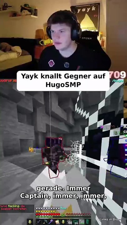 Yayk knallt Gegner auf HugoSMP