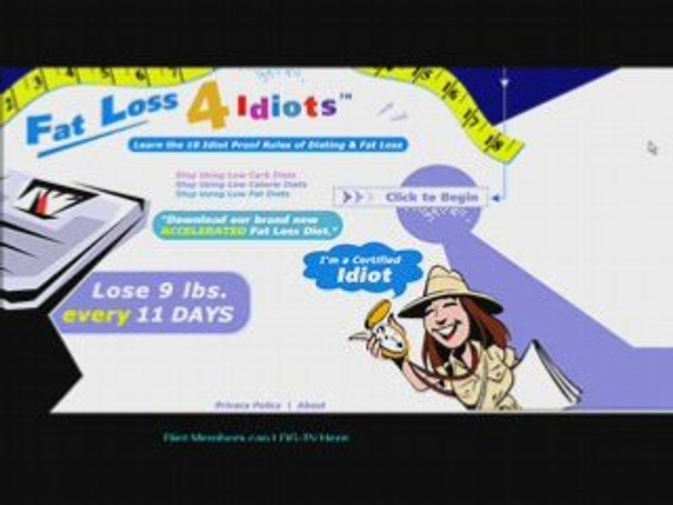 Fat Loss 4 Idiots - Lose Fat Weight The Easy Way!