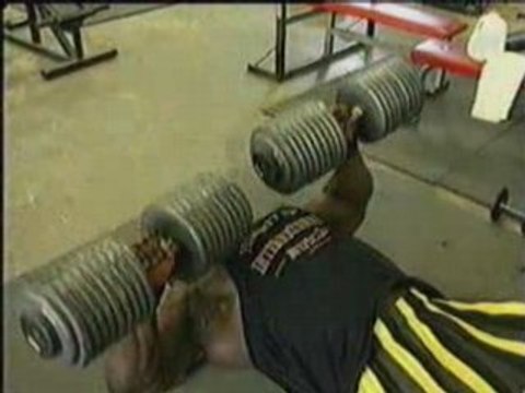Bodybuilding - Ronnie Coleman Dumbell Bench Press