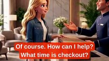 CAN I CHECK OUT LATER 🏨⏰ Easy English Conversation
