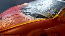 Spraying a McLaren 650S supercar 🎨🔥 #spraypaint #supercars #mclaren #custompaint #bodyshop #fy