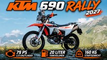 2027 KTM 690 RALLY: Straßenzugelassene Rally-Version kommt ab Werk