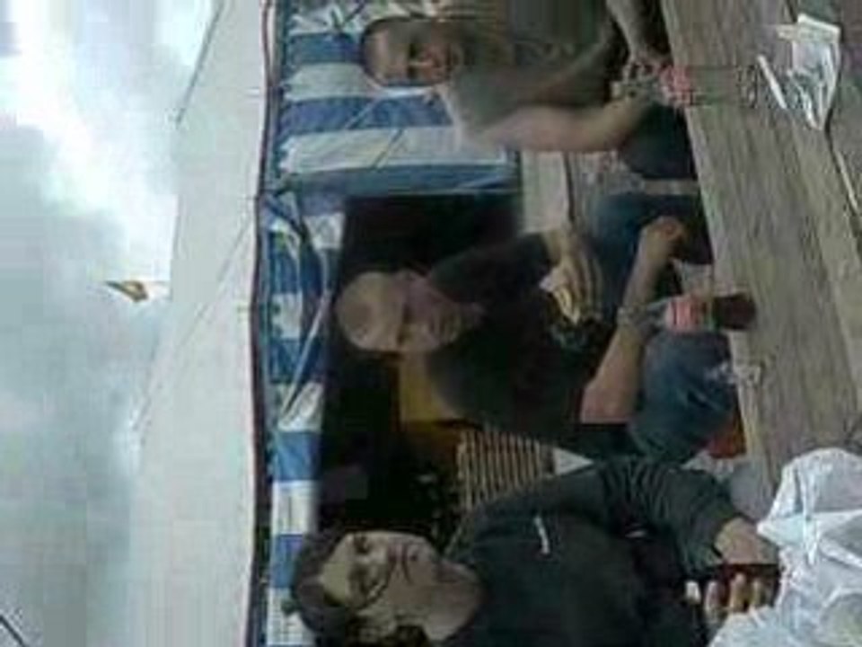 Préparation chapiteau