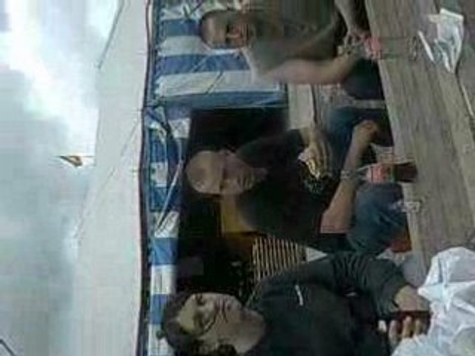 Préparation chapiteau