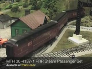 TRAINZ.COM - MTH 30-4137-1 PRR Steam Passenger Train Set