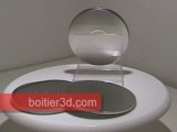 Boitier-metal-rond emballage cd dvd métal